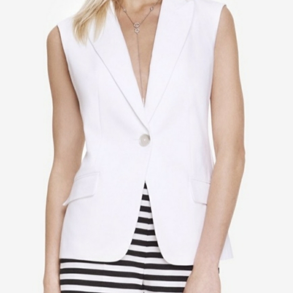 Express Jackets & Blazers - Express Ultimate Blazer Suit Vest White Medium